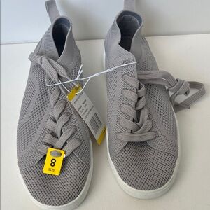 Gray High-Top Sneakers